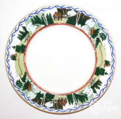 Декоративная тарелка со сказочными мотивами